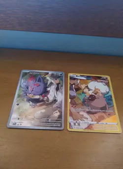 Pokemon TCG Cards - N' Zorua Full Art & Rockruff Full Art (Near Mint) - Image 1