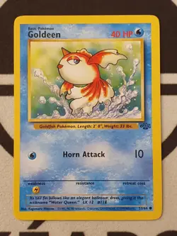 Pokemon Karte Goldini 53/64 Dschungel Set NM 1999 Jungle Pokemon TCG Goldeen - Image 2