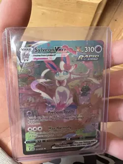 Pokemon Sylveon VMAX Rapid Strike Secret Rare 212/203 Evolving Skies 310 HP - Image 1