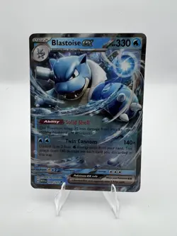 Blastoise ex 009/165 Scarlet & Violet 151 Ultra Rare Holo Pokemon TCG - Image 1