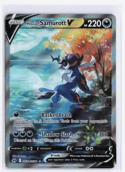 Hisuian Samurott V GG51/GG70 Crown Zenith: Galarian Gallery Holo Pokemon TCG NM - Image 1