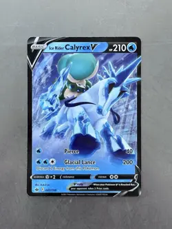 Ice Rider Calyrex V Ultra Rare SWSH06 Chilling Reign 045/198 NM Pokemon TCG - Image 1