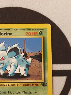 Pokemon Karte Nidorina 40/64 Dschungel Set 1999 Jungle Pokemon TCG - Image 5