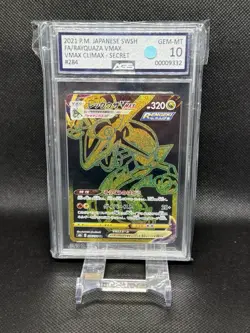 2021 JP Pokemon TCG Rayquaza VMAX 284/184 VMAX Climax S8B AGS 10 - Image 1