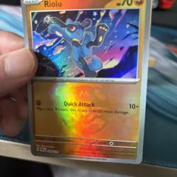 Pokemon Prismatic Evolutions - 050/131 Riolu - Master Ball Reverse - NM/M - Image 4