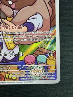 Arven's Greedent 205/182 Destined Rivals Illustration Rare Pokemon NM - Image 5