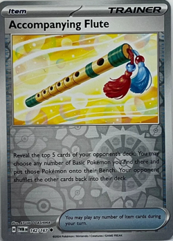 Accompanying Flute - 142/167 - Reverse Holo - Twilight Masquerade - Pokemon TCG - Image 1