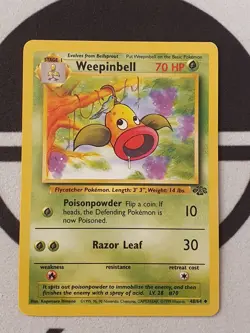 Pokemon Karte Ultrigaria 48/64 Dschungel Set 1999 Jungle Pokemon TCG Weepinbell - Image 3