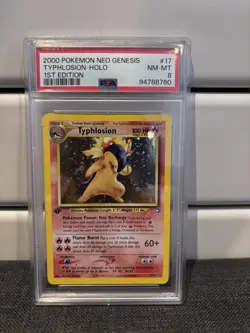 Pokemon Typhlosion 1st Edition 17/111 Neo Genesis - PSA 8 Near Mint - Mint - Image 1