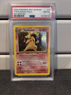 Pokemon Typhlosion 1st Edition 17/111 Neo Genesis - PSA 8 Near Mint - Mint - Image 2