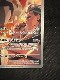 Pokemon Larry's Staraptor Full Art Rare Scarlet & Violet Holo 249/227 150 HP - Image 4