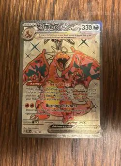 Pokemon TCG Charizard EX Obsidian Flames 215/197 Near Mint Condition - Image 2