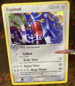 VINTAGE RARE Pokemon TCG Holo Exploud • EX Emerald • Mint condition - Image 1