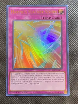 YuGiOh! - Harpie's Feather Storm RA01-EN073 Ultra Rare 1st Edition Near Mint - Image 1