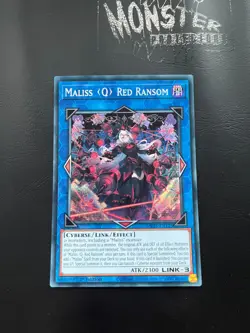 YUGIOH MALISS Q RED RANSOM PRISMATIC SECRET RARE MP25-EN125 1ST EDITION - Image 1