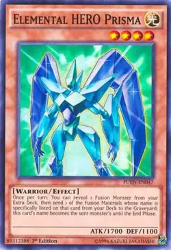 Elemental HERO Prisma Unlimited Super Rare Fusion Enforcers FUEN-EN047 NM - Image 1