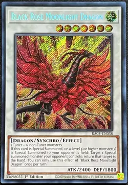 Yu-Gi-Oh! - Black Rose Moonlight Dragon - (RA03-EN038) 1st Ed, Secret Rare, NM - Image 1