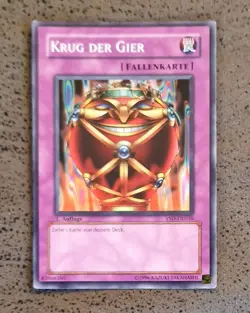 Yu-Gi-Oh Karte 1.Auflage Krug der Gier YSD-DE036 - Image 1