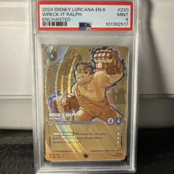 2024 DISNEY LORCANA ENCHANTED 6-AZURITE SEA WRECK-IT RALPH - HAM HANDS PSA 9 - Image 1