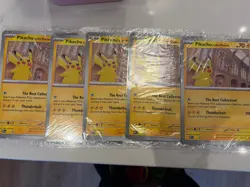 5x Pikachu At The Museum Pokemon X Jumbo Promo Card. Sealed - Image 1