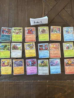 Destined Rivals Complete Set - All 18 Holo Rare Cards DRI-EN - Image 1