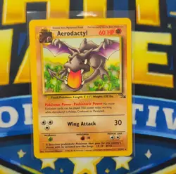 Pokemon Aerodactyl 16/62 Fossil Unlimited Rare 60 HP Wizards Card - Image 1