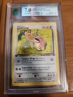 Pokemon Card 1st Edition Lickitung CGC 7 Jungle Set 38/64 1999 - Image 1