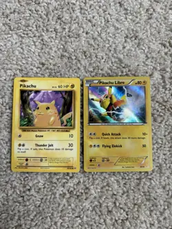 Pokemon Pikachu & Pikachu Libre 2016 TCG Card Lot Regular & Holo English - Image 1