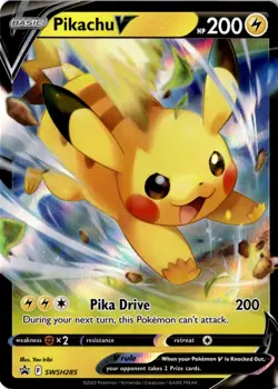 Pikachu V Promo SWSH: Sword & Shield Promo Cards SWSH285 NM - Image 1