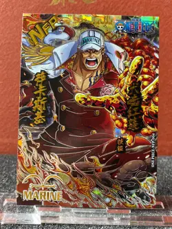 One Piece Anime Collectable Trading Card NFP Insert Marine Sakazuki - Image 1