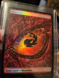 Mountain 0290 Foil Dragon Eye MTG - Image 2
