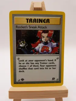 Pokemon 1st Edition Holo Rare Card - Rocket's Sneak Attack 16/82 (T R Set) - Image 1