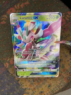 ULTRA RARE FULL ART Lurantis GX Holo Pokemon TCG Card Sun & Moon Base Set 15/149 - Image 2