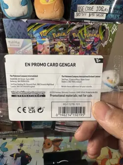 Pokemon Gengar Promo Stamped Holo Card GameStop Exclusive 050/088 2022 - Image 2