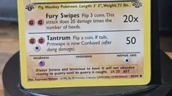 Pokemon Primeape 70 HP Uncommon Jungle 43/64 1st Edition Wizards Stage 1 Card - Image 4