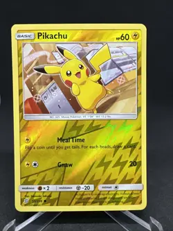 Pokemon TCG Pikachu 55/236 SM Sun & Moon Unified Minds Reverse Holo Card - Image 2