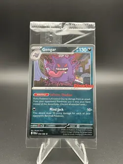 Pokemon Gengar GameStop Promo Stamped Card English 050/088 SEALED - Image 1