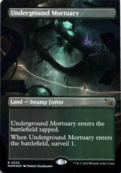 Underground Mortuary FOIL BORDERLESS Murders at Karlov Manor Magic MTG NM - Image 1