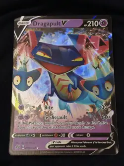 Dragapult V 092/192 Swsh02: Rebel Clash Holo Pokemon TCG - Image 1