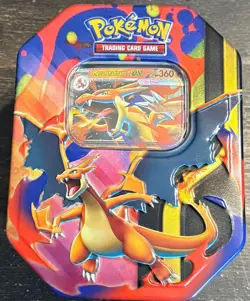 Pokemon Mega Charizard Ex Tin With Mega Charizard Y EX Promo - Image 1