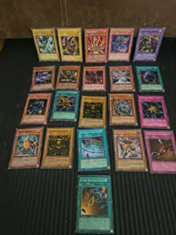 Vintage Yu-Gi-Oh Tcg Card Lot Of 21 Heavyplay/Damaged Holos - Image 1