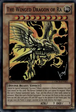 The Winged Dragon of Ra Ltd Ed Super Rare ORCS-SENSE2 Yu-Gi-Oh! - Image 1