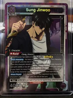 Union Arena: Solo Leveling SUNG JINWOO Super Rare (SR) UE17BT/SLG-1-021 - Image 1