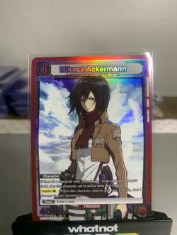 Mikasa Ackermann | UE10ST/AOT-1-105 SR | Union Arena Attack on Titan - Image 1
