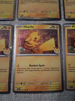 X20 Pikachu Pokemon Day Holo 2026 051/162 Cards And 20 Coins 40 Item Lot - Image 3