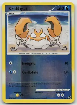 Pokemon Card Krabby REVERSE HOLO Great Encounters 75/106 - Image 1
