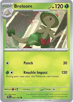 BRELOOM - UNCOMMON - TEMPORAL FORCES - POKEMON CARD - 007/162 - Image 1