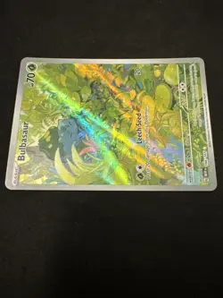 Pokemon TCG Bulbasaur Scarlet & Violet 151 Full Art Rare Card 166/165 - Image 4