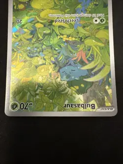 Pokemon TCG Bulbasaur Scarlet & Violet 151 Full Art Rare Card 166/165 - Image 5