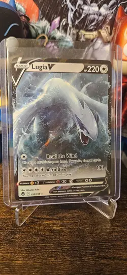 Pokemon TCG Lugia V Ultra Rare Holo Card 138/195 Swsh12 Silver Tempest - Image 1